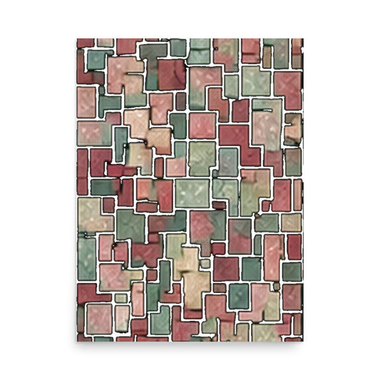 Muted Mosaic original PPLL art poster