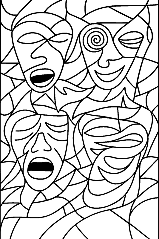 Line Signals Volume One printable colouring book by PPLL