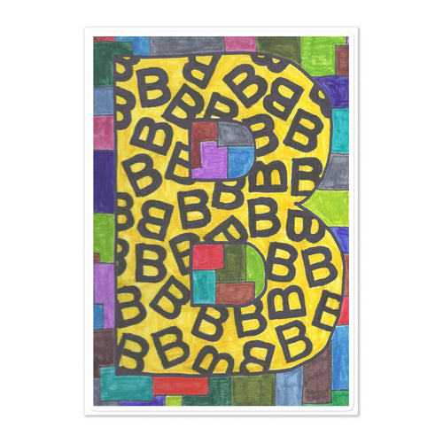 Mosaic Alphabet Letter B